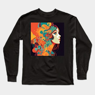 Psychedelic Girl Long Sleeve T-Shirt